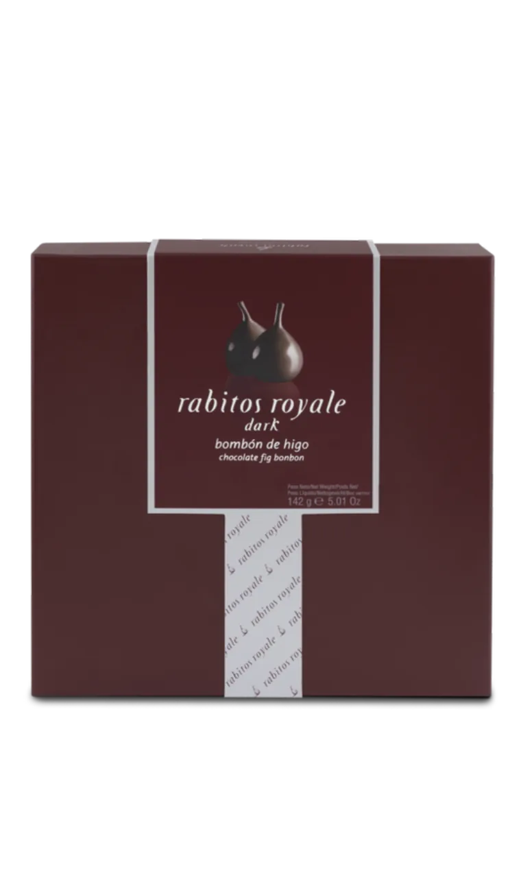 Rabitos Royale figos juodajame šokolade 8 vnt dėžutėje 142g