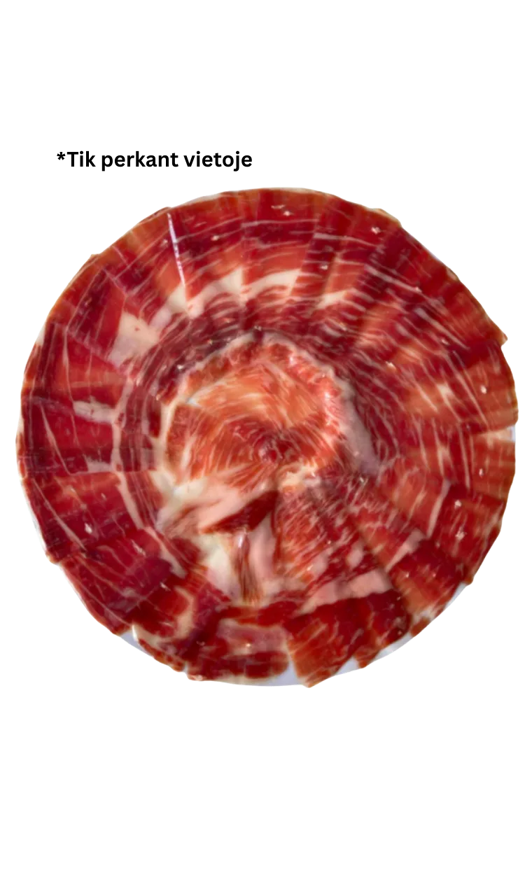 Pjaustytas peiliu Jamón de Cebo de Campo 50% Ibérico